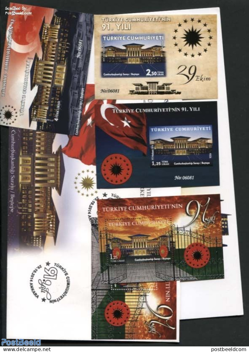 Turkey 2015 90 Years Republic, Special Folder, Mint NH - Sonstige & Ohne Zuordnung