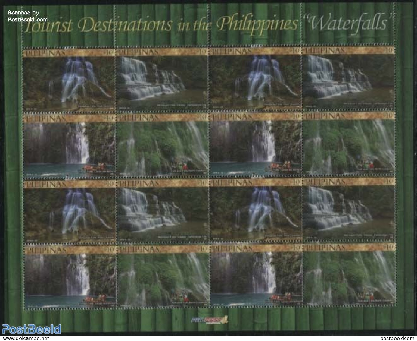 Philippines 2014 Waterfall M/s, Mint NH, Nature - Water, Dams & Falls - Philippinen