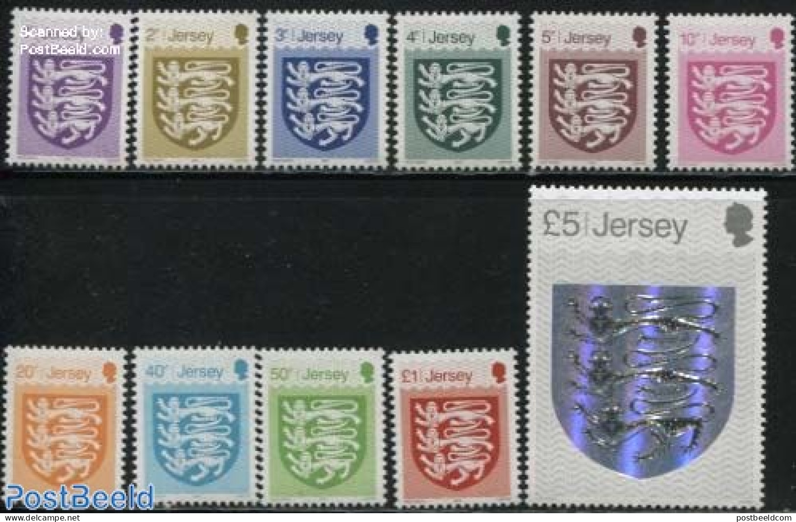 Jersey 2015 Definitives 11v, Mint NH, History - Various - Coat Of Arms - Holograms - Hologramas