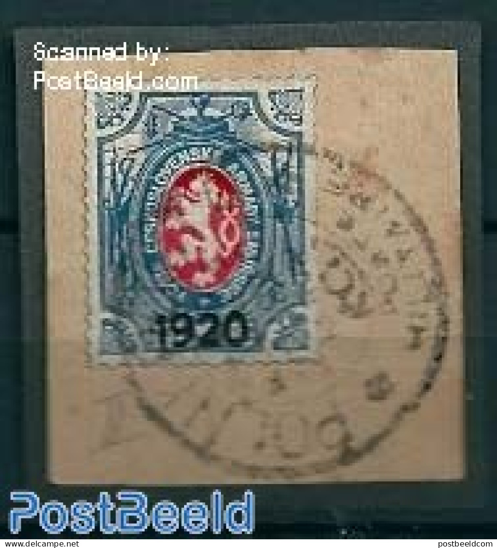 Czechoslovkia 1920 Military Post In Siberia 1v, Used On Piece Of Paper, Used Stamps, Various - Special Items - Andere & Zonder Classificatie