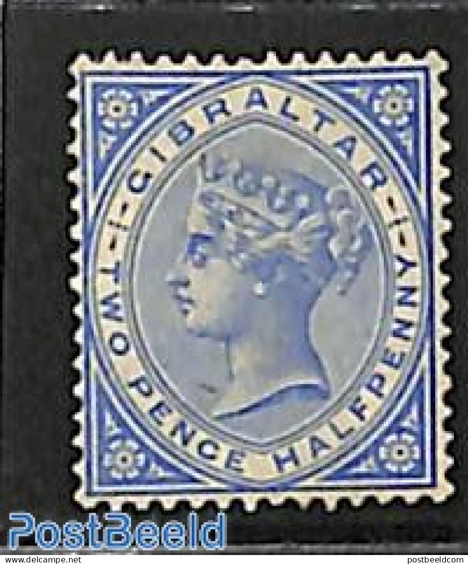 Gibraltar 1886 2.5p, Stamp Out Of Set, Unused (hinged) - Gibraltar