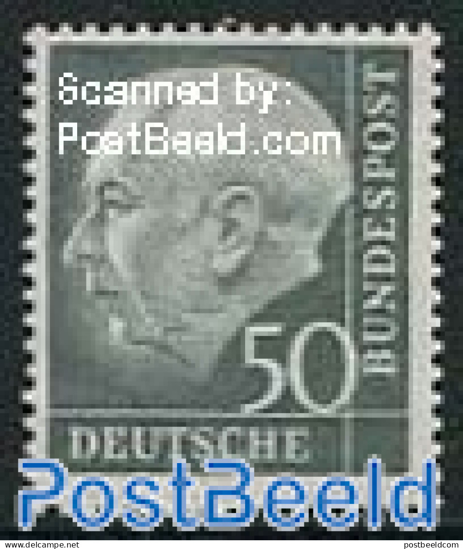 Germany, Federal Republic 1953 50pf, Stamp Out Of Set, Mint NH - Ongebruikt