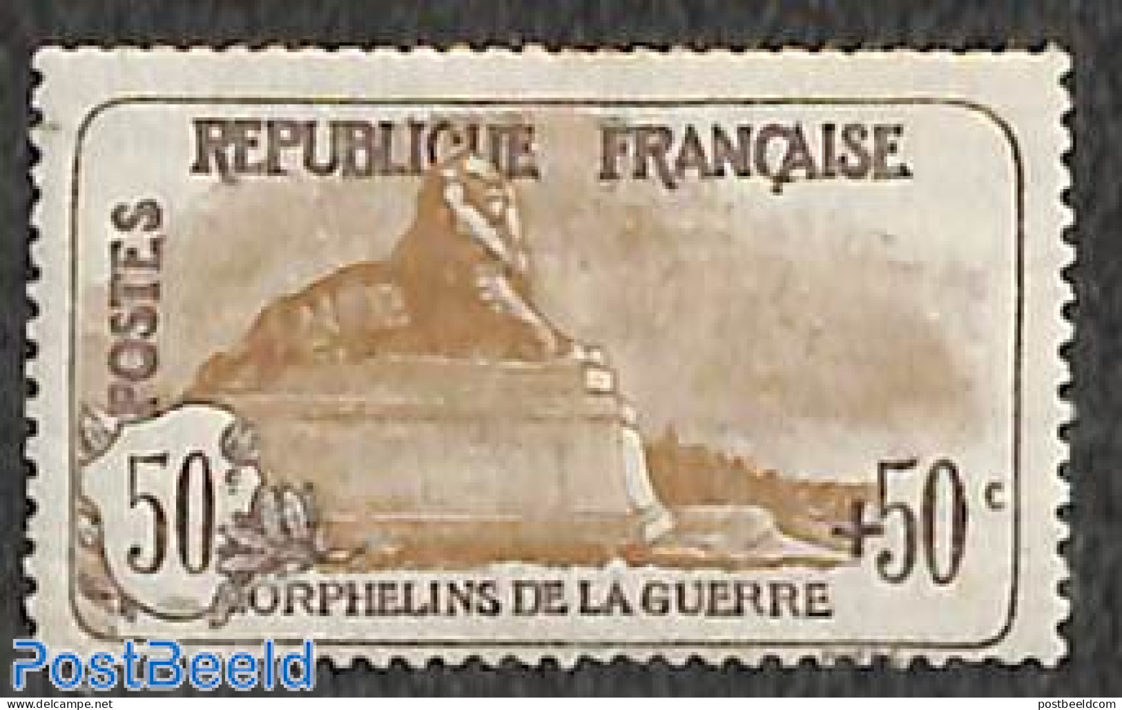 France 1917 50+50c, Stamp Out Of Set, Unused (hinged) - Neufs