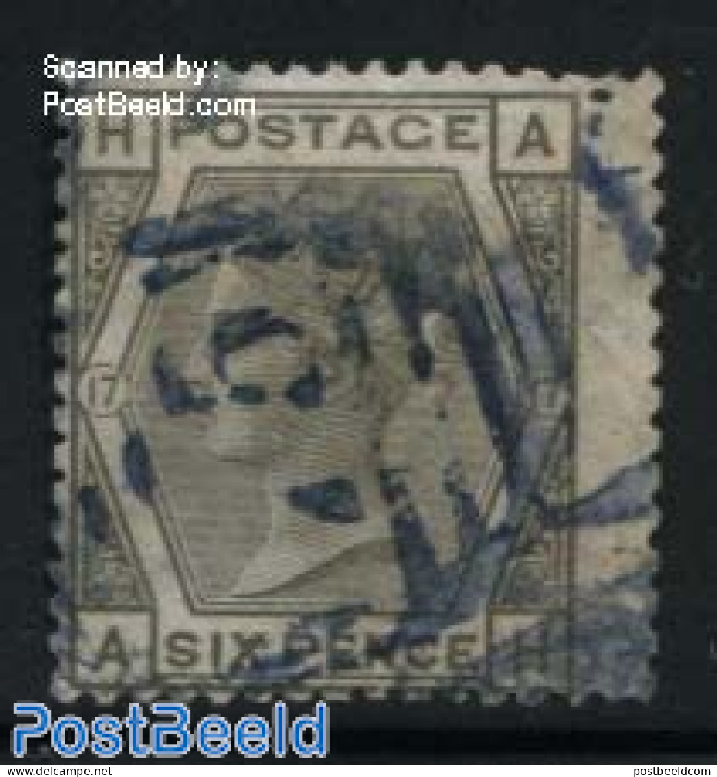 Great Britain 1873 6p, Plate 17, Used, Used Stamps - Gebruikt