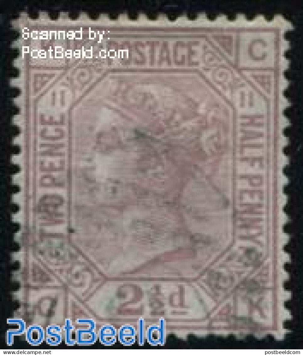 Great Britain 1876 2.5p, Plate 11, Used, Used Stamps - Gebruikt