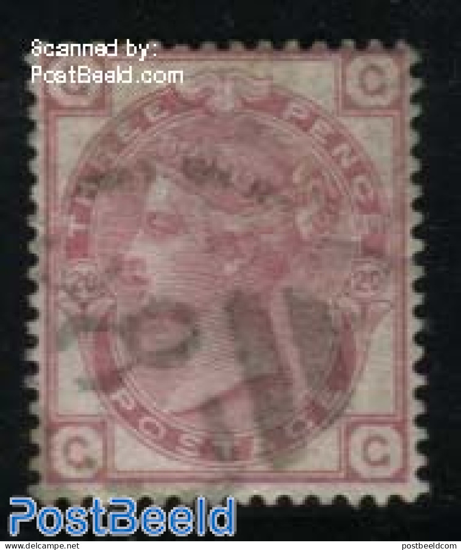 Great Britain 1873 3p, Plate 20, Used, Used Stamps - Usados