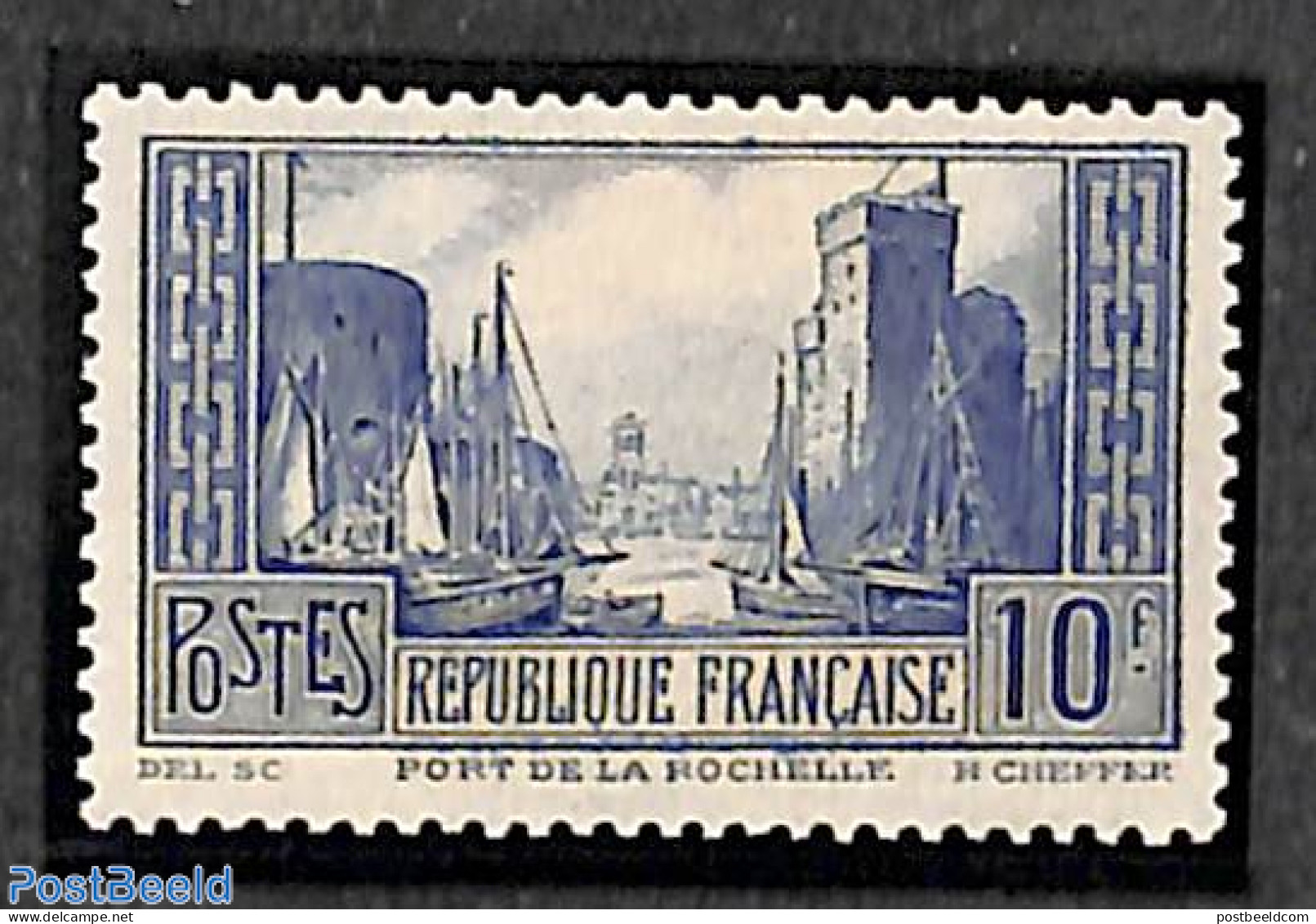 France 1929 10Fr, Type III, Stamp Out Of Set, Mint NH - Neufs