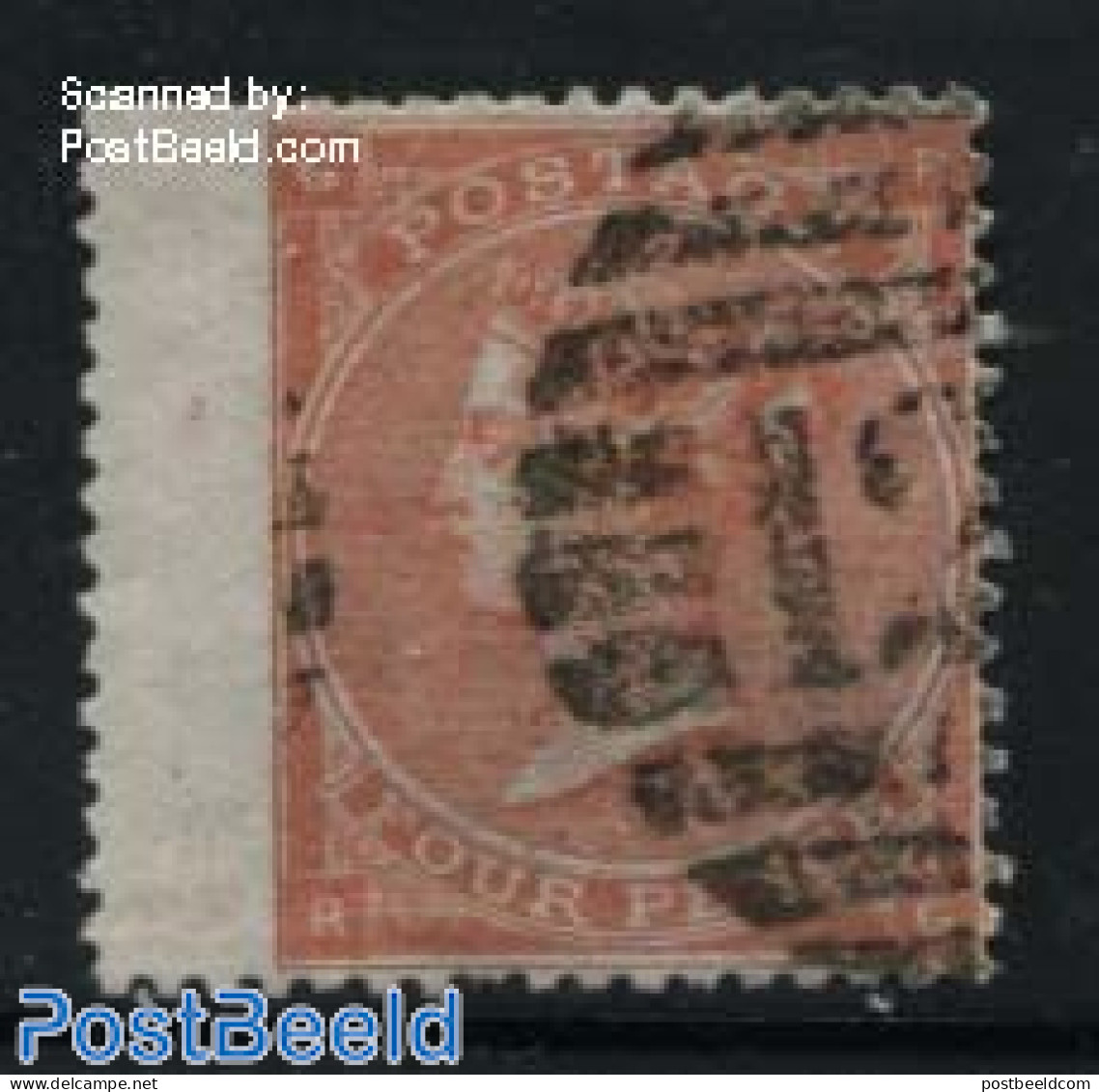 Great Britain 1862 4p, Plate 3, Used, Used Stamps - Altri & Non Classificati
