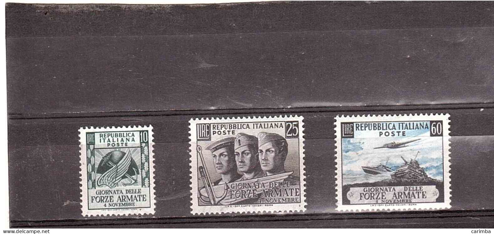 1952 FORZE ARMATE - 1946-60: Mint/hinged