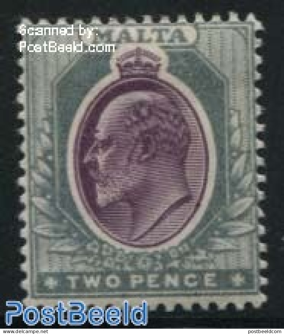 Malta 1904 2p, Stamp Out Of Set, Unused (hinged) - Malta