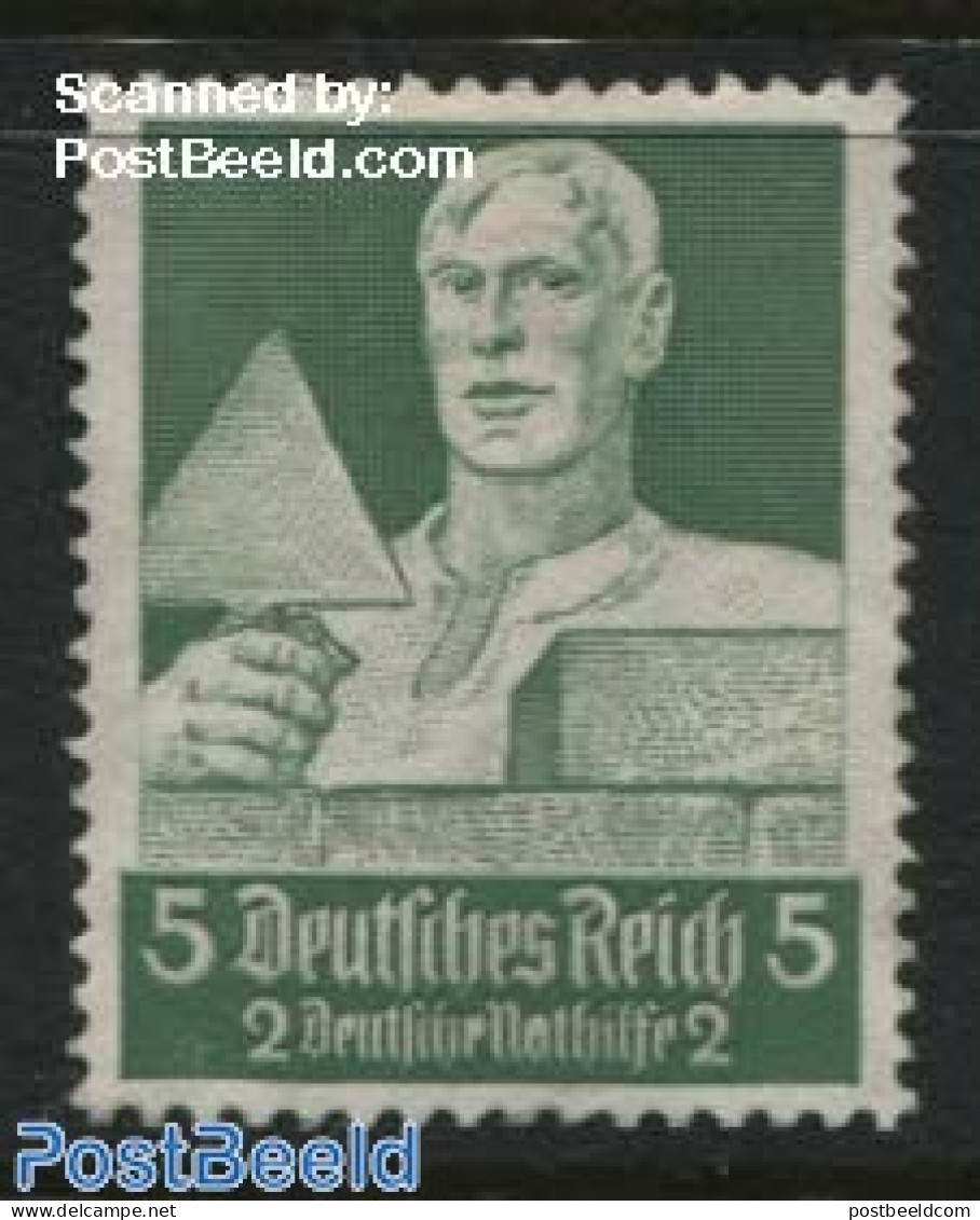 Germany, Empire 1934 5+2Pf., Stamp Out Of Set, Mint NH - Neufs