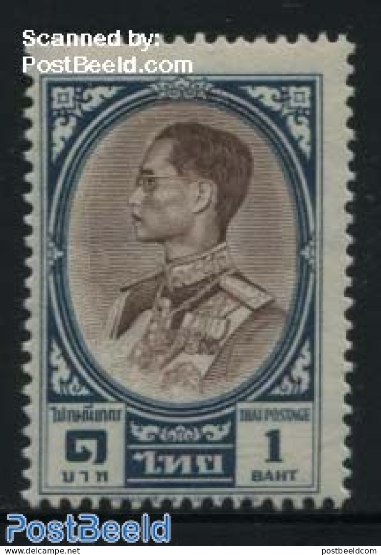 Thailand 1961 1B, Stamp Out Of Set, Mint NH - Thailand