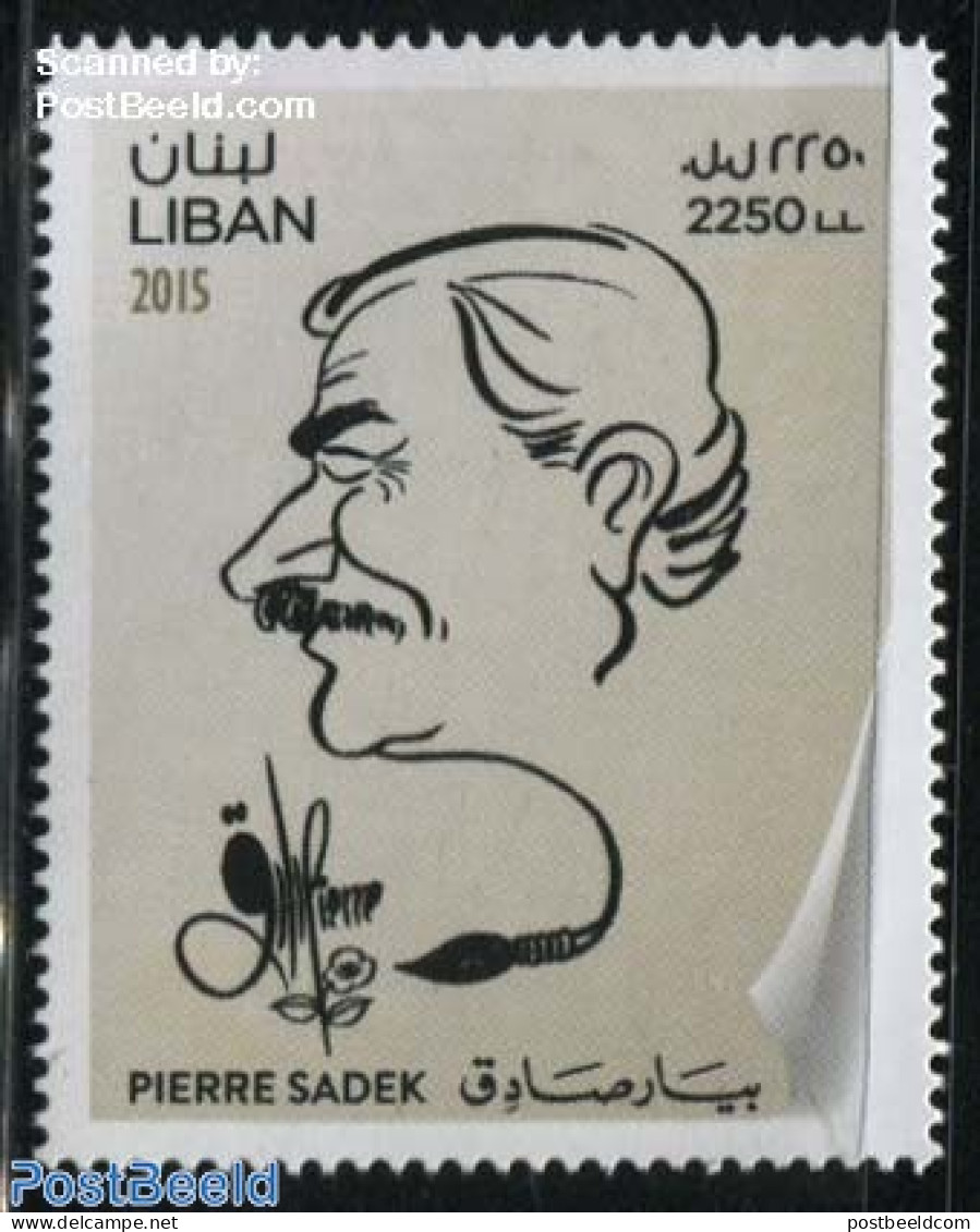 Lebanon 2015 Pierre Sadek 1v, Mint NH, Art - Self Portraits - Líbano