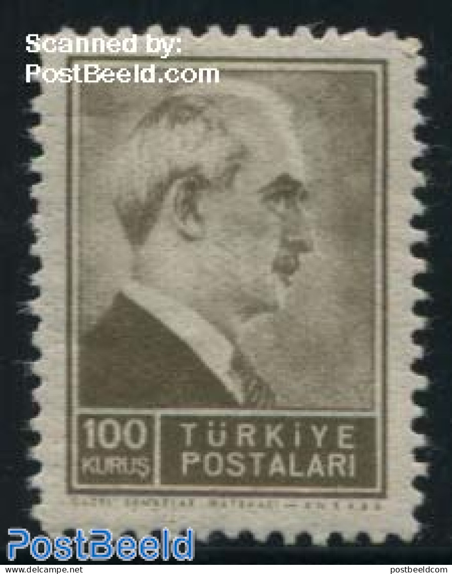 Türkiye 1942 100K, Stamp Out Of Set, Mint NH - Sonstige & Ohne Zuordnung