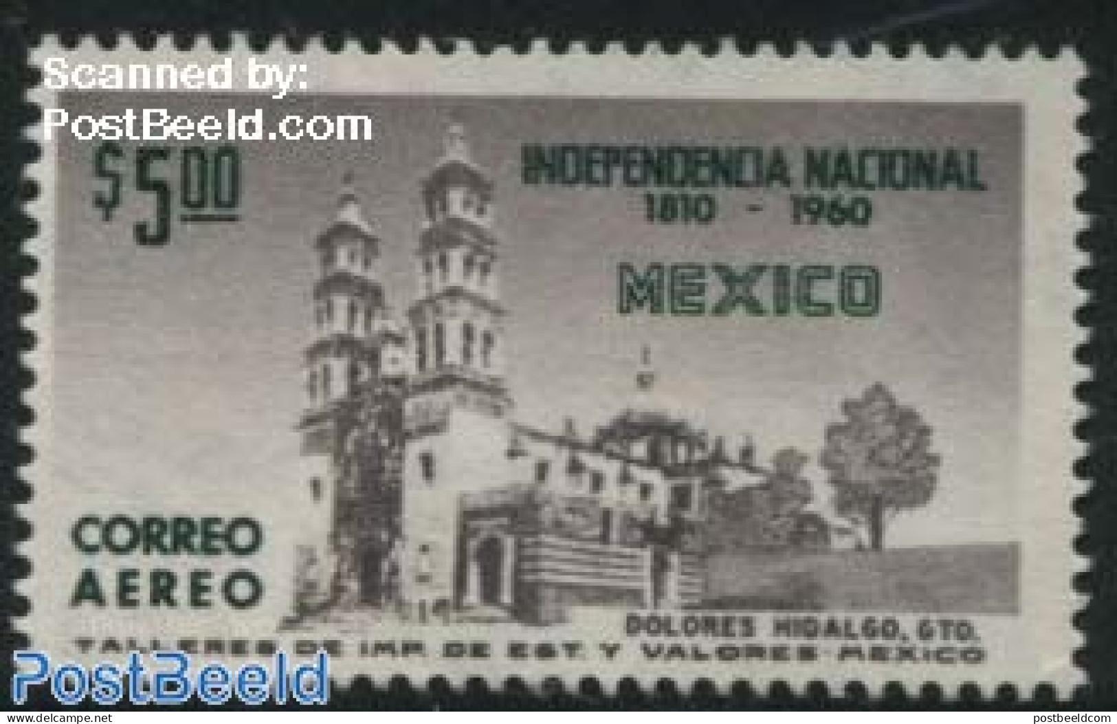 Mexico 1960 5P, Stamp Out Of Set, Mint NH - México