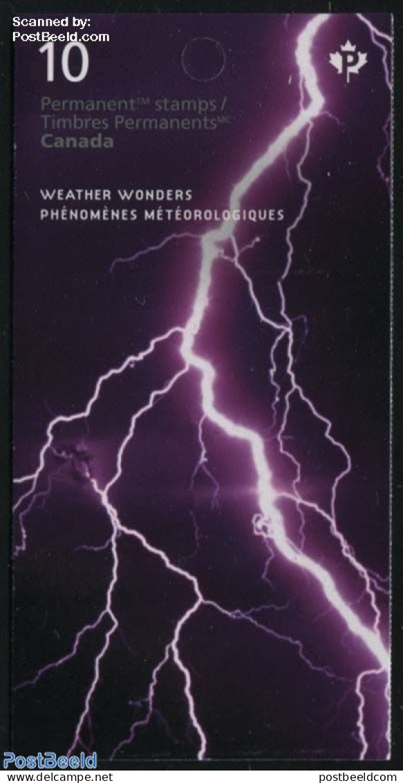 Canada 2015 Weather Wonders S-a Booklet, Mint NH, Nature - Science - Various - Trees & Forests - Meteorology - Stamp B.. - Neufs