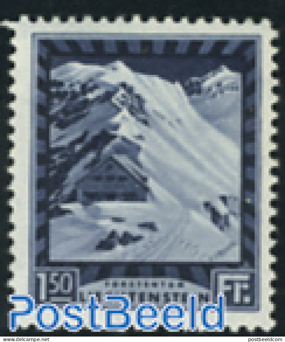 Liechtenstein 1930 1.50Fr, Perf. 11.5, Stamp Out Of Set, Mint NH, Art - Architecture - Ungebraucht