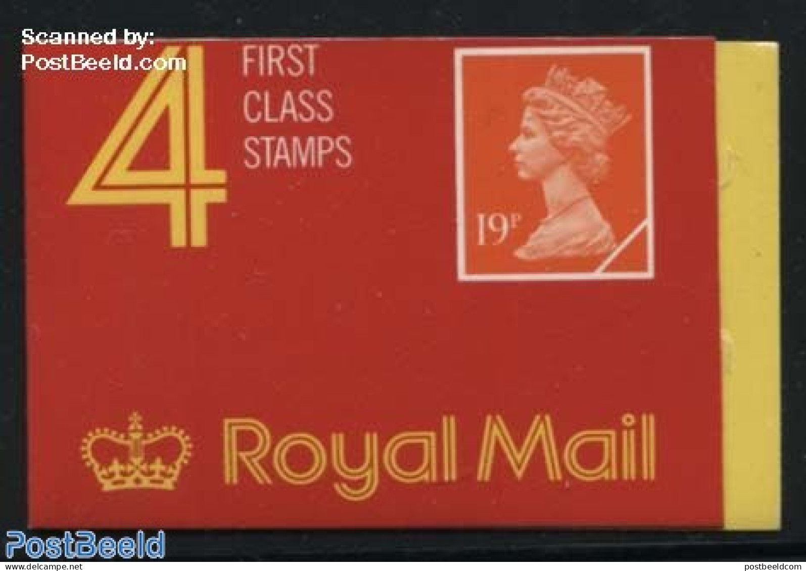 Great Britain 1989 Definitives Booklet 4x19p, Printed By Walsall, Mint NH, Stamp Booklets - Ongebruikt