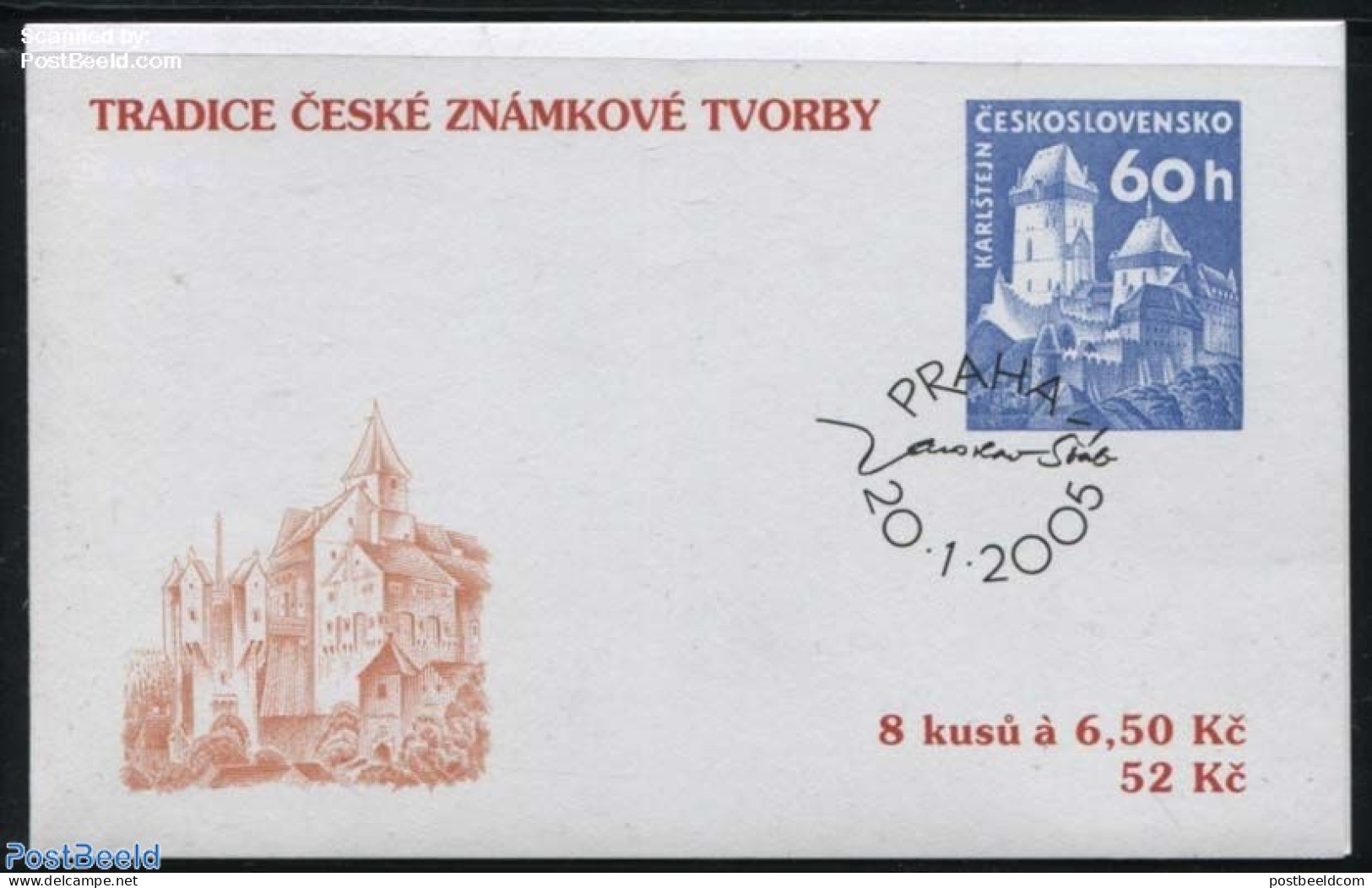 Czech Republic 2005 Stamp Traditions Booklet, Mint NH, Stamp Booklets - Stamps On Stamps - Art - Castles & Fortificati.. - Otros & Sin Clasificación