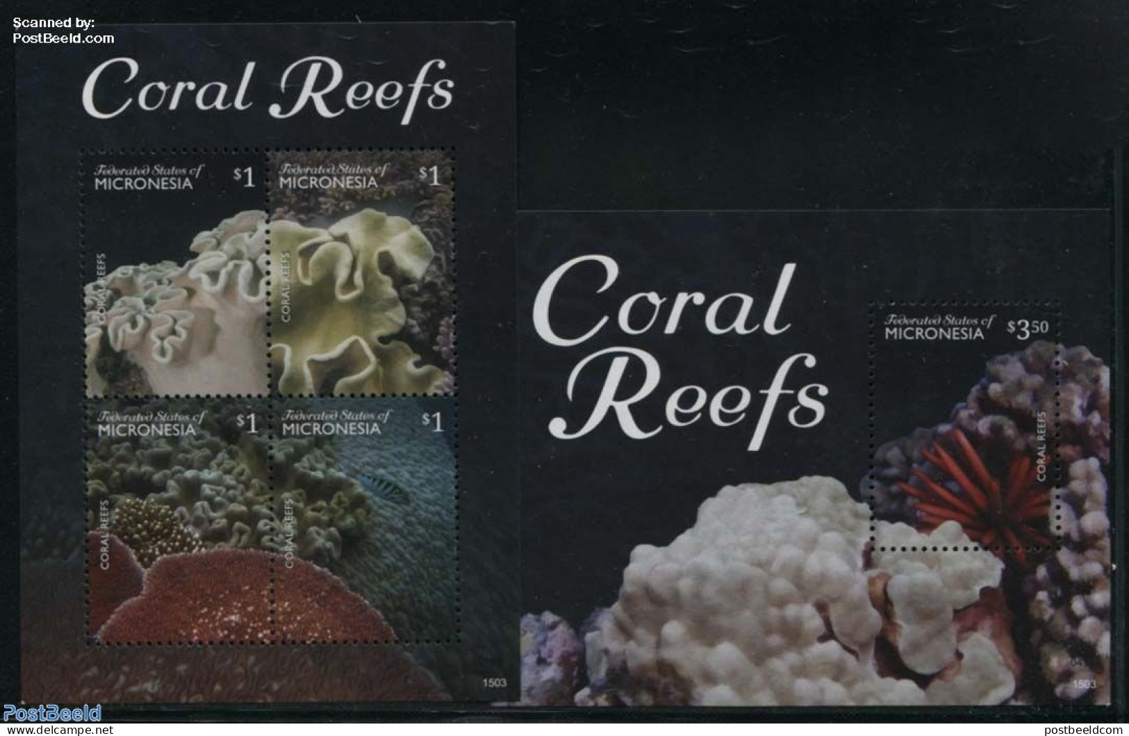 Micronesia 2015 Coral Reefs 2 S/s, Mint NH, Nature - Micronesië