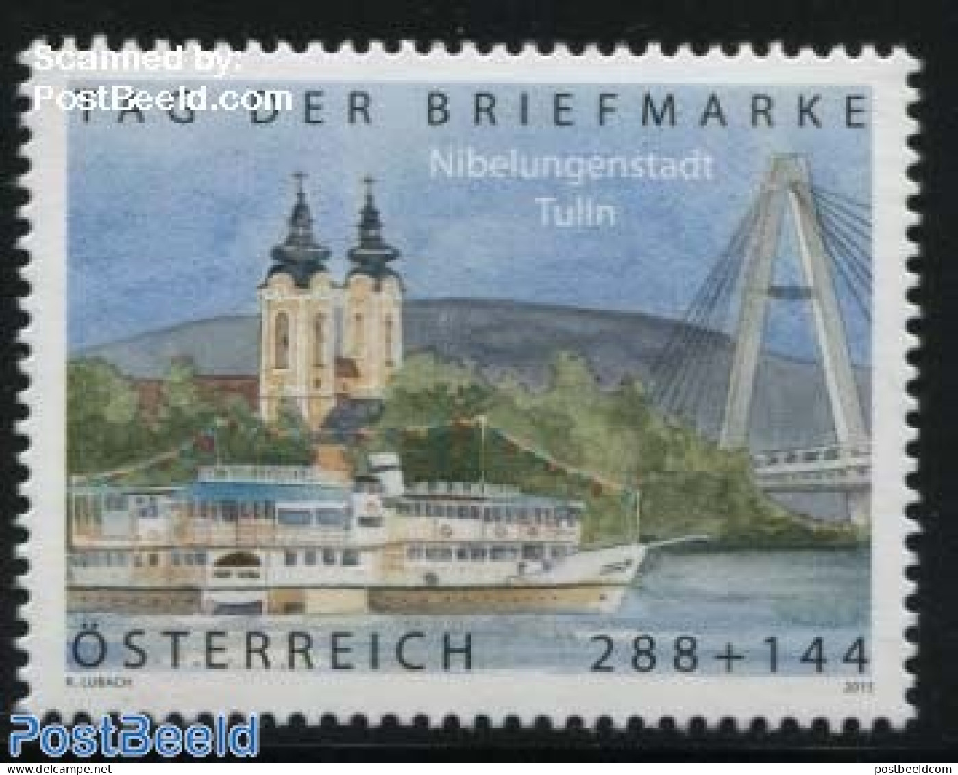 Austria 2015 Stamp Day 1v, Mint NH, Religion - Transport - Churches, Temples, Mosques, Synagogues - Stamp Day - Ships .. - Unused Stamps