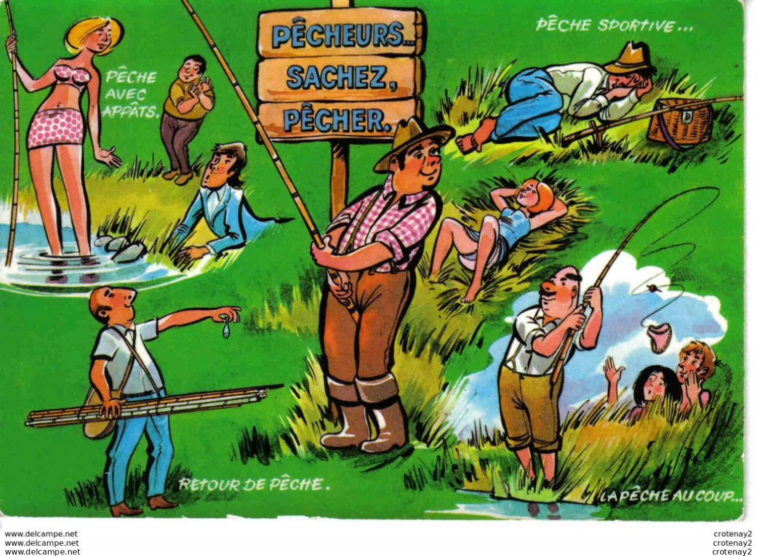Humour Pêche Pêcheurs Sachez Pêcher N°603 VOIR DOS Les éditions Du Gabier - Humor