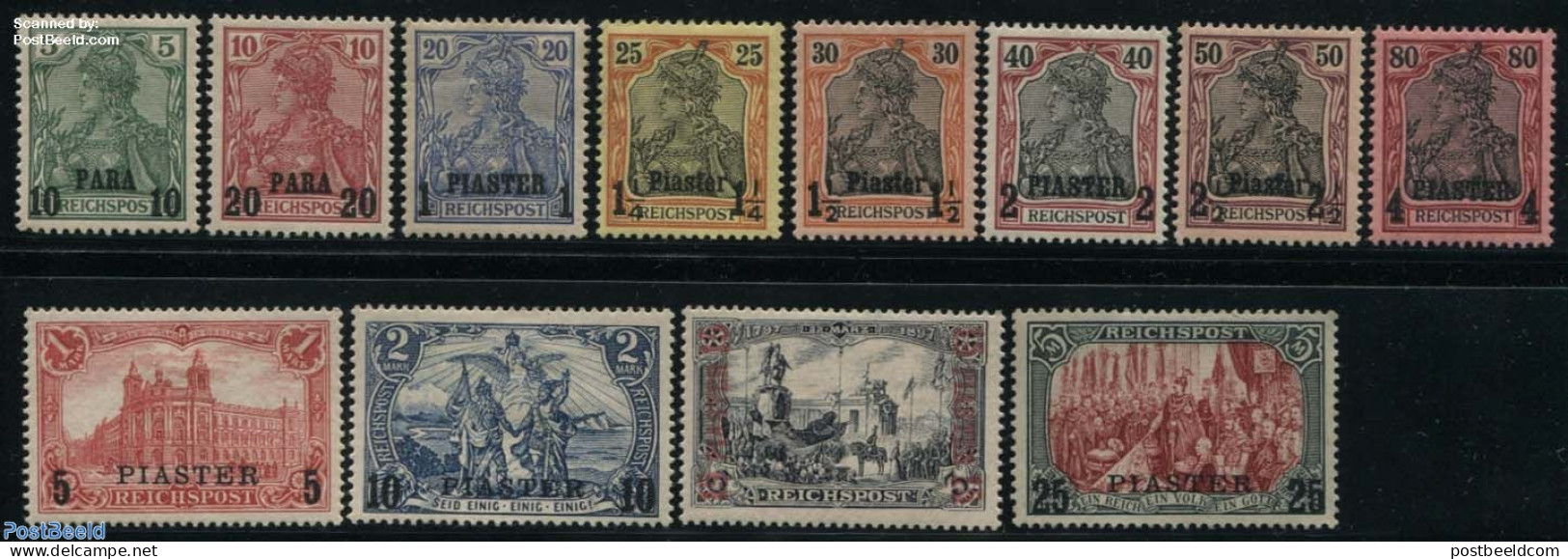 Türkiye 1900 German Post Definitives 12v, Unused (hinged) - Altri & Non Classificati