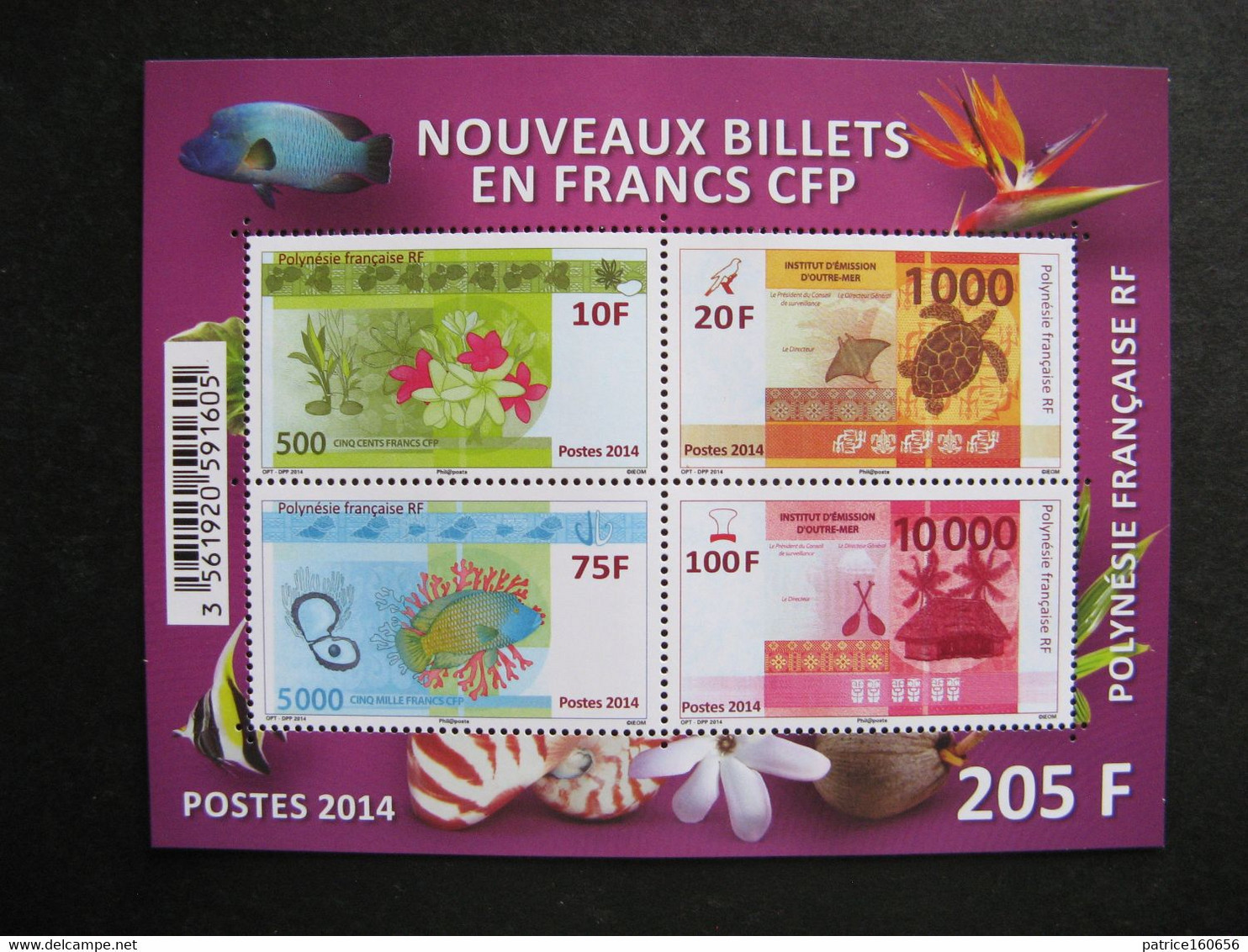 Polynésie:  TB BF N° 40, Neuf XX. - Blocks & Sheetlets