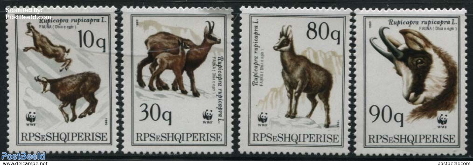 Albania 1990 WWF, Gems 4v, Mint NH, Nature - Animals (others & Mixed) - World Wildlife Fund (WWF) - Albanië