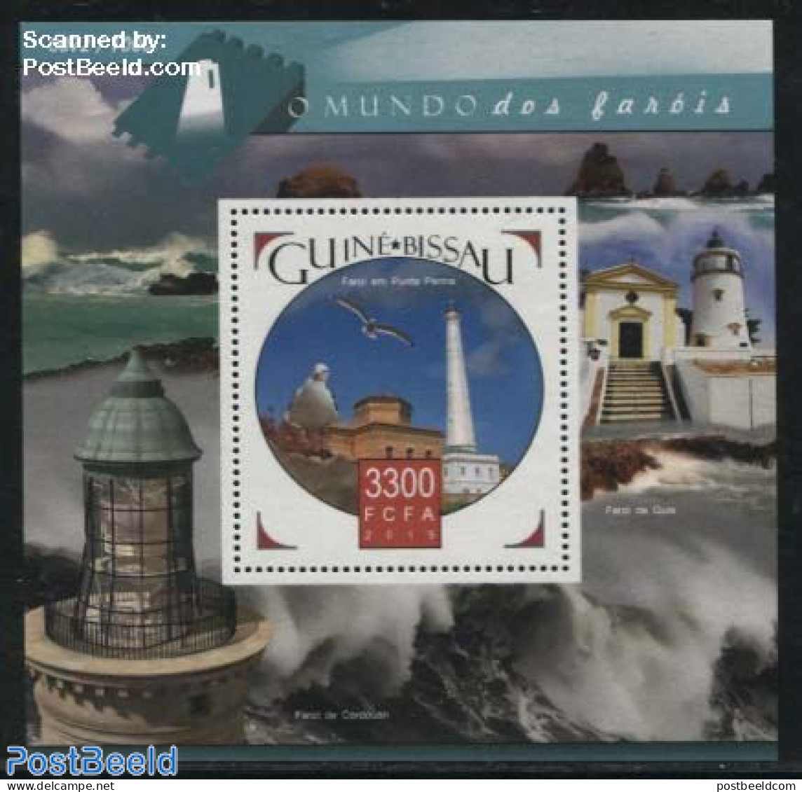Guinea Bissau 2015 Lighthouses S/s, Mint NH, Nature - Various - Birds - Lighthouses & Safety At Sea - Faros
