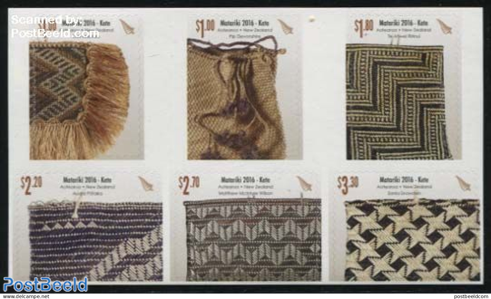 New Zealand 2016 Matariki 6v S-a, Mint NH, Various - New Year - Textiles - Neufs