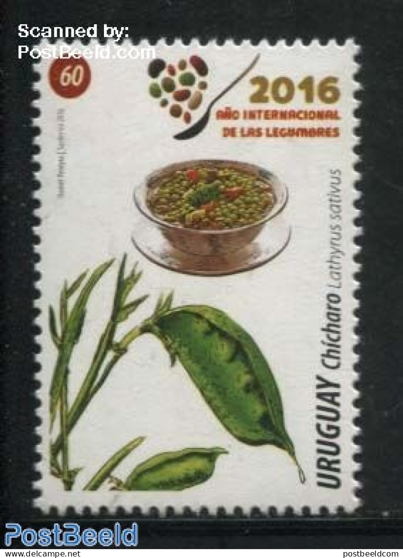 Uruguay 2016 International Year Of Vegetables 1v, Mint NH, Health - Food & Drink - Food