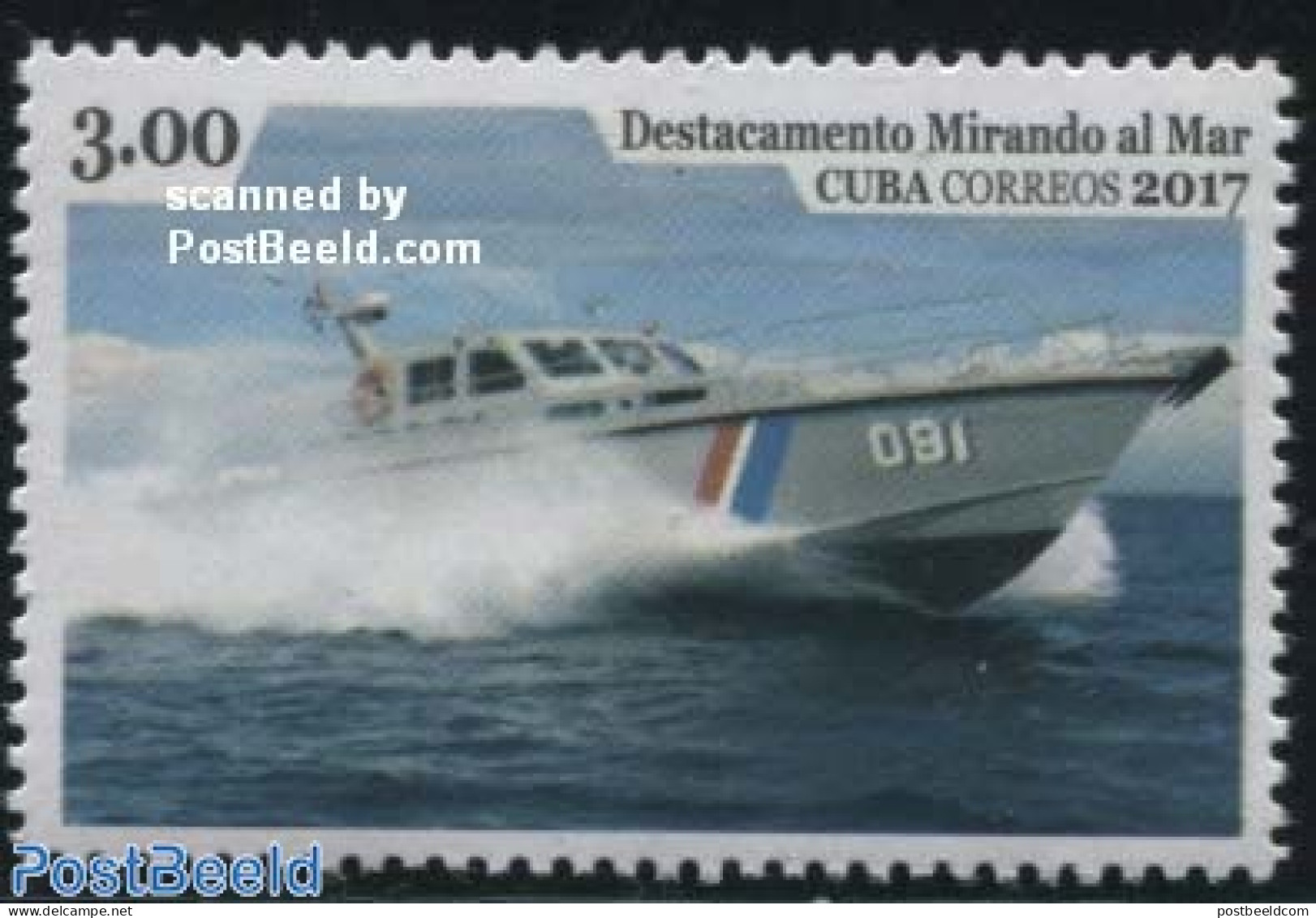 Cuba 2017 Coast Guard 1v, Mint NH, Transport - Ships And Boats - Unused Stamps