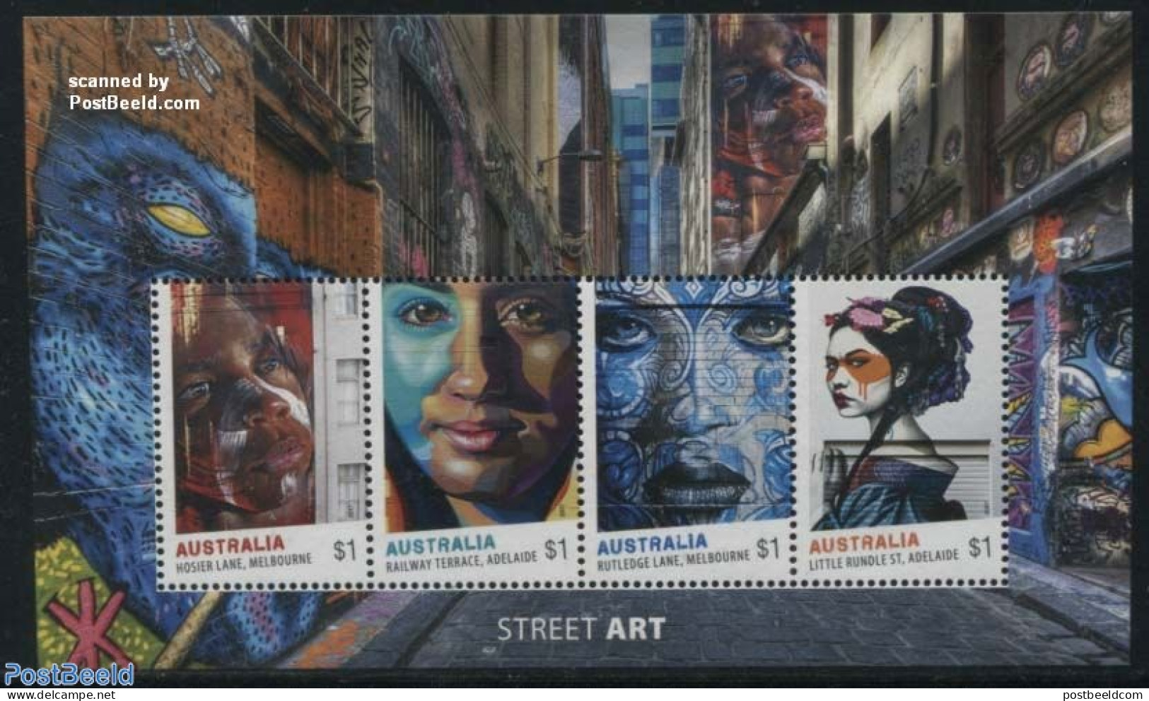 Australia 2017 Street Art S/s, Mint NH, Art - Paintings - Ungebraucht