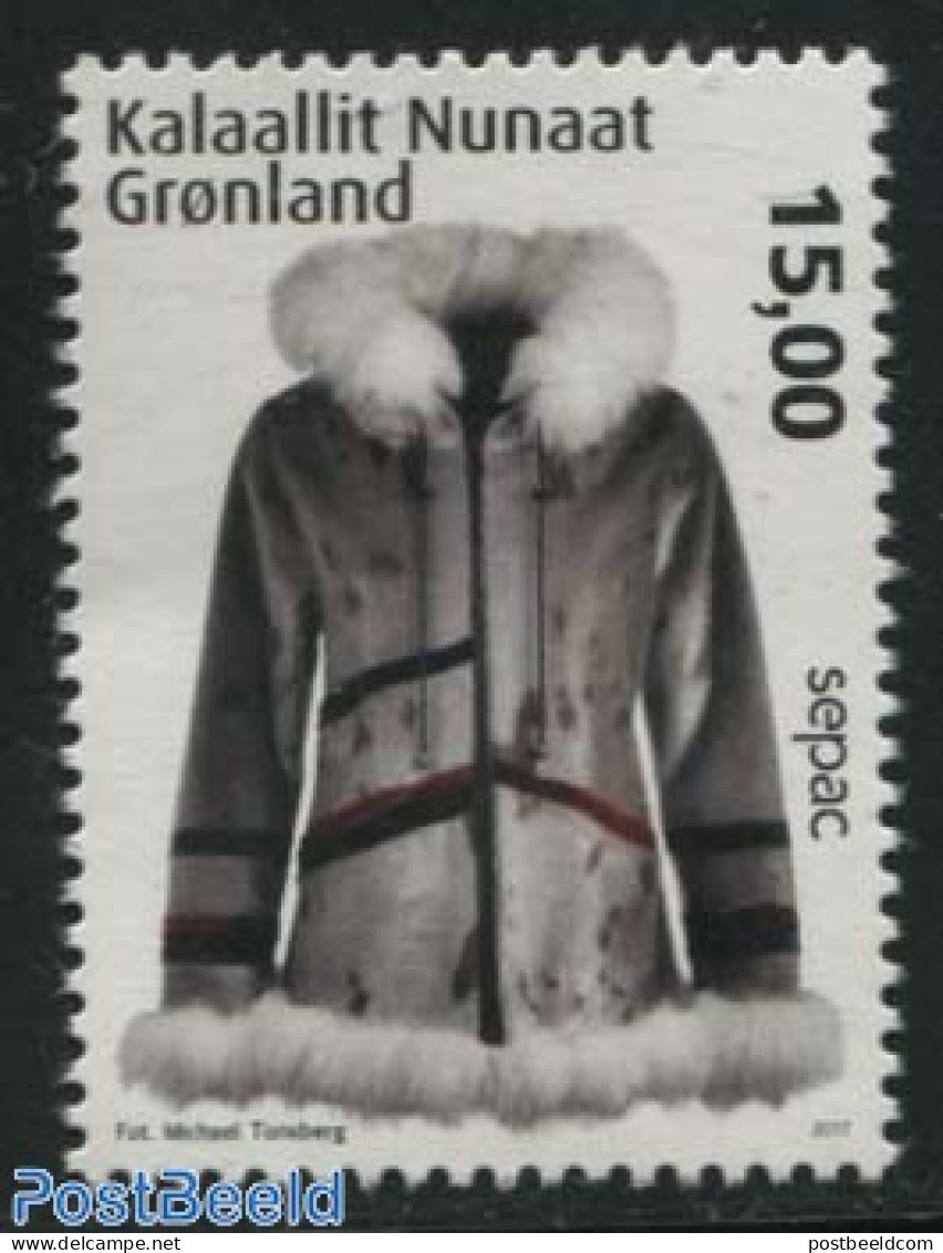 Greenland 2017 SEPAC 1v, Mint NH, History - Various - Europa Hang-on Issues - Sepac - Costumes - Ungebraucht