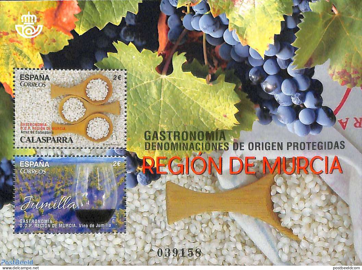 Spain 2017 Murcia Region, Gastronomy S/s, Mint NH, Health - Nature - Food & Drink - Wine & Winery - Ungebraucht