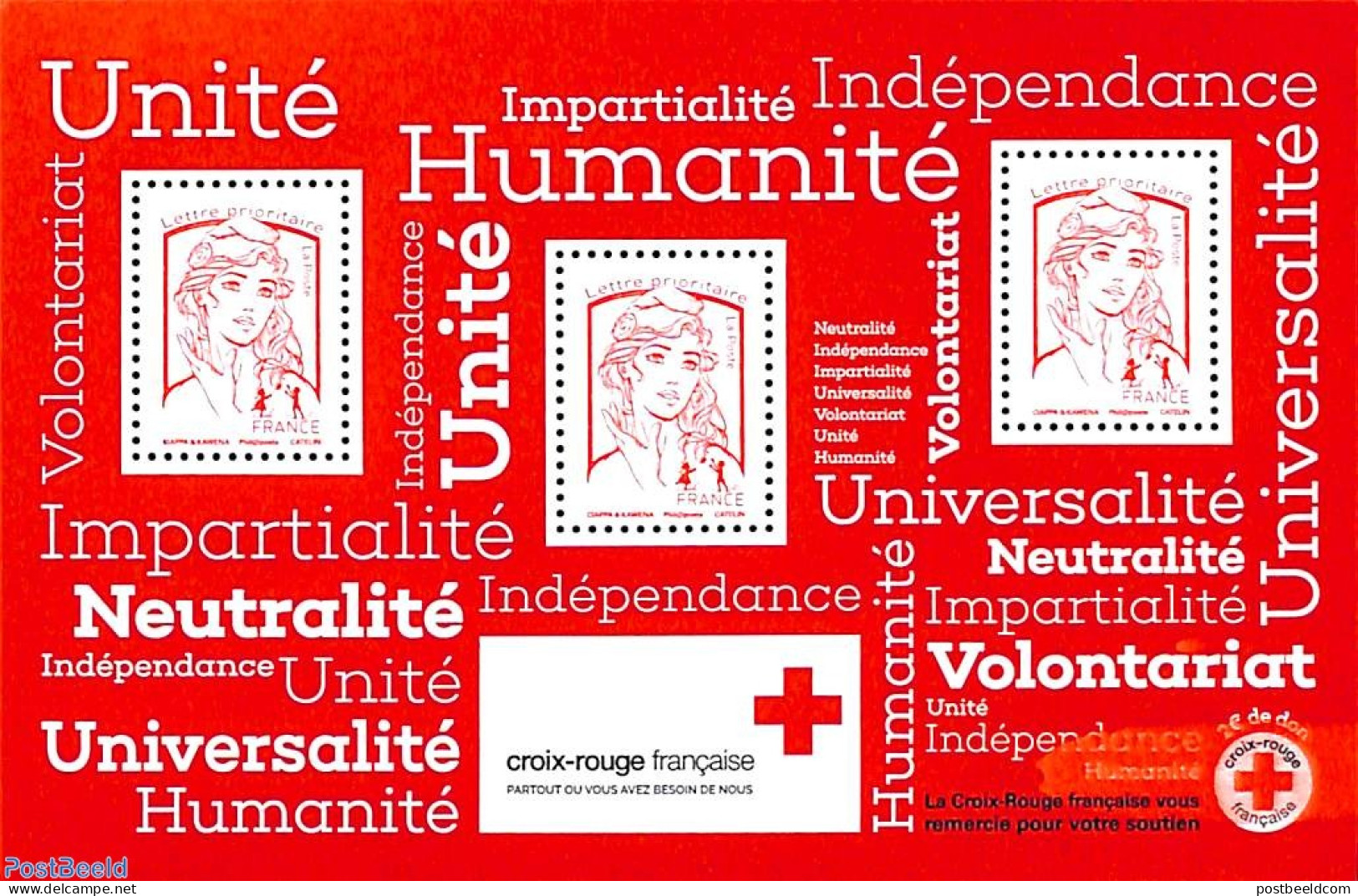 France 2017 Red Cross S/s, Mint NH, Health - Red Cross - Neufs