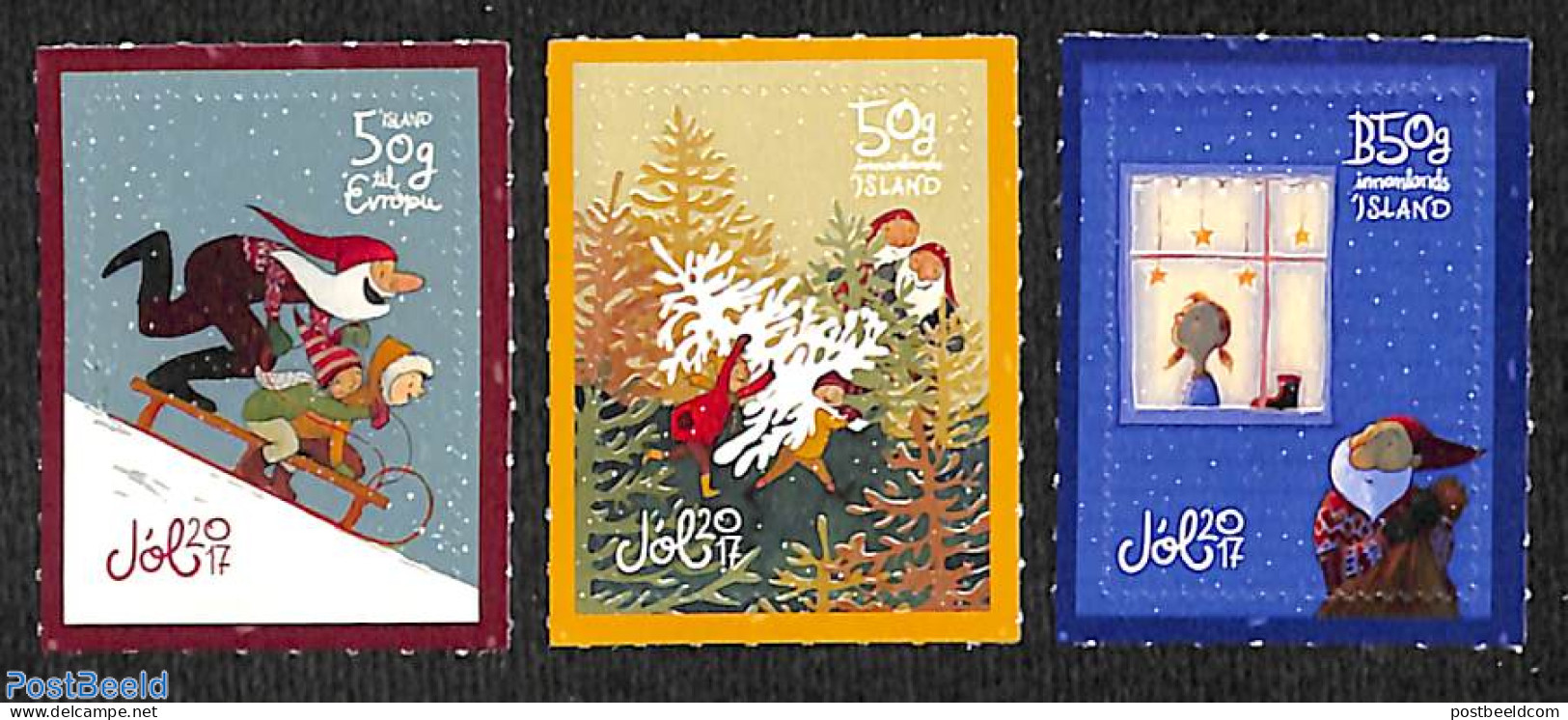 Iceland 2017 Christmas 3v S-a, Mint NH, Religion - Christmas - Ungebraucht