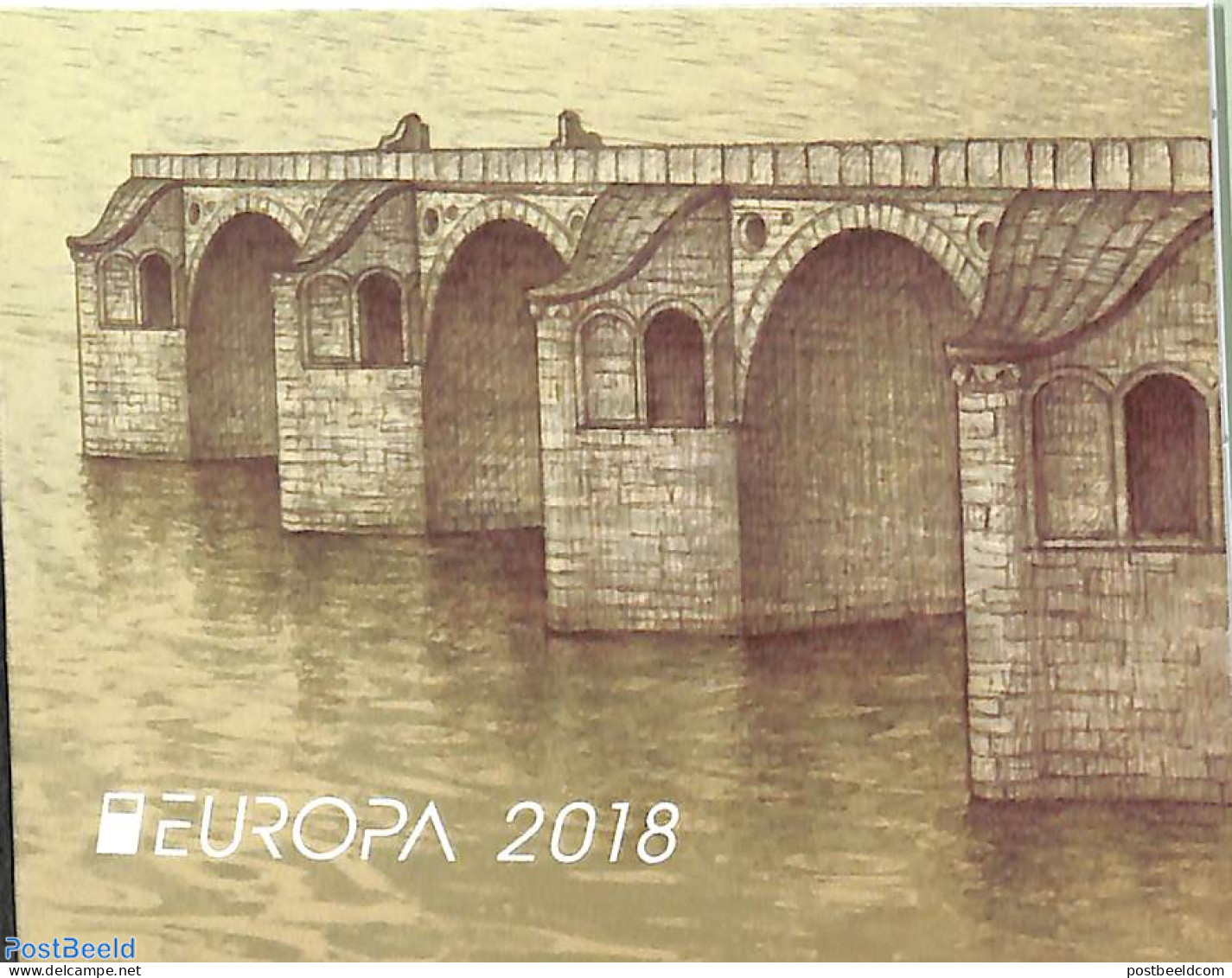 Bulgaria 2018 Europa, Bridges Booklet, Mint NH, History - Europa (cept) - Stamp Booklets - Art - Bridges And Tunnels - Ungebraucht
