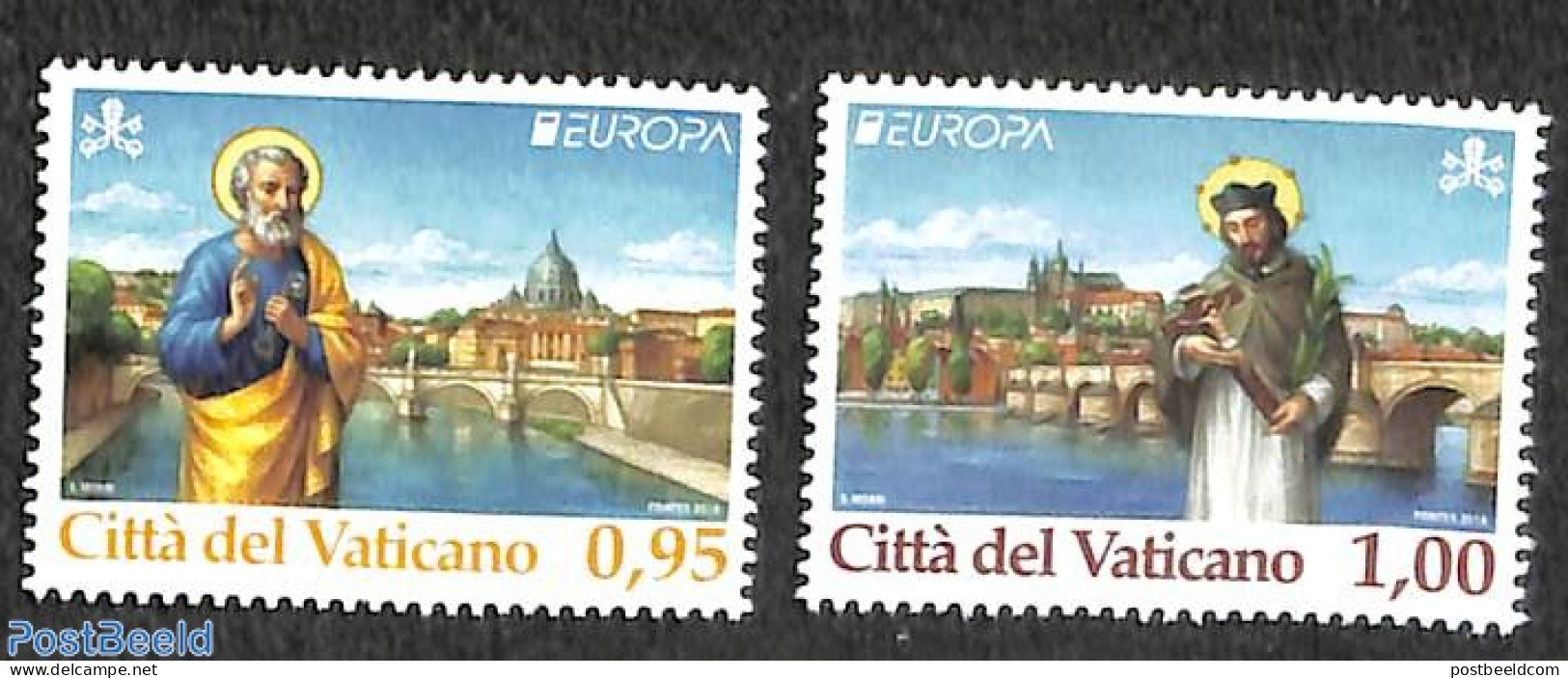 Vatican 2018 Europa, Bridges 2v, Mint NH, History - Europa (cept) - Art - Bridges And Tunnels - Nuovi