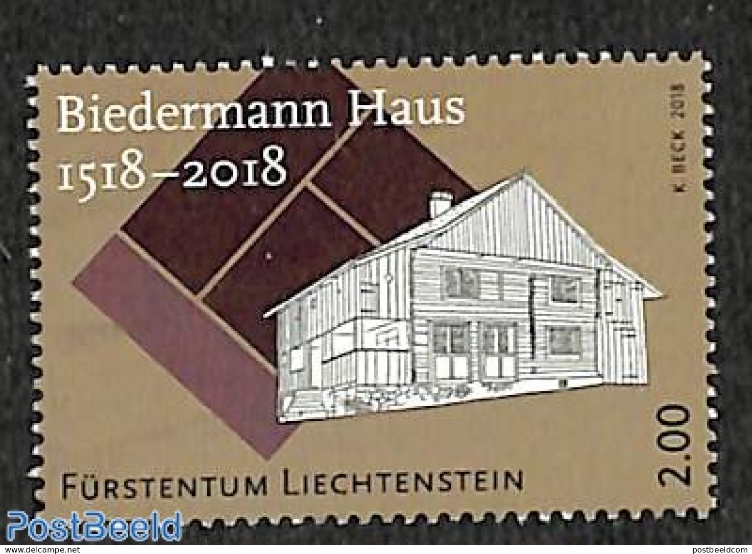 Liechtenstein 2018 Biedermann Haus 500 Years 1v, Mint NH - Neufs
