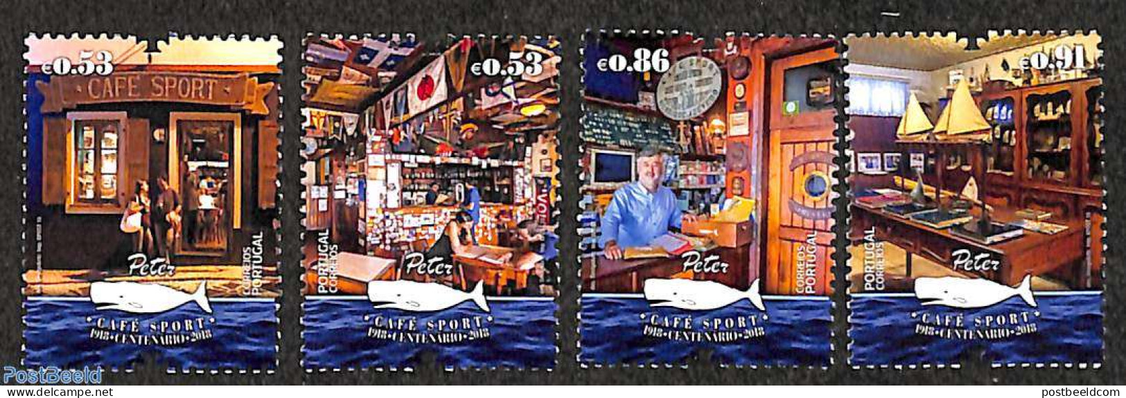 Portugal 2018 Cafe Sport 4v, Mint NH, Nature - Transport - Sea Mammals - Ships And Boats - Unused Stamps
