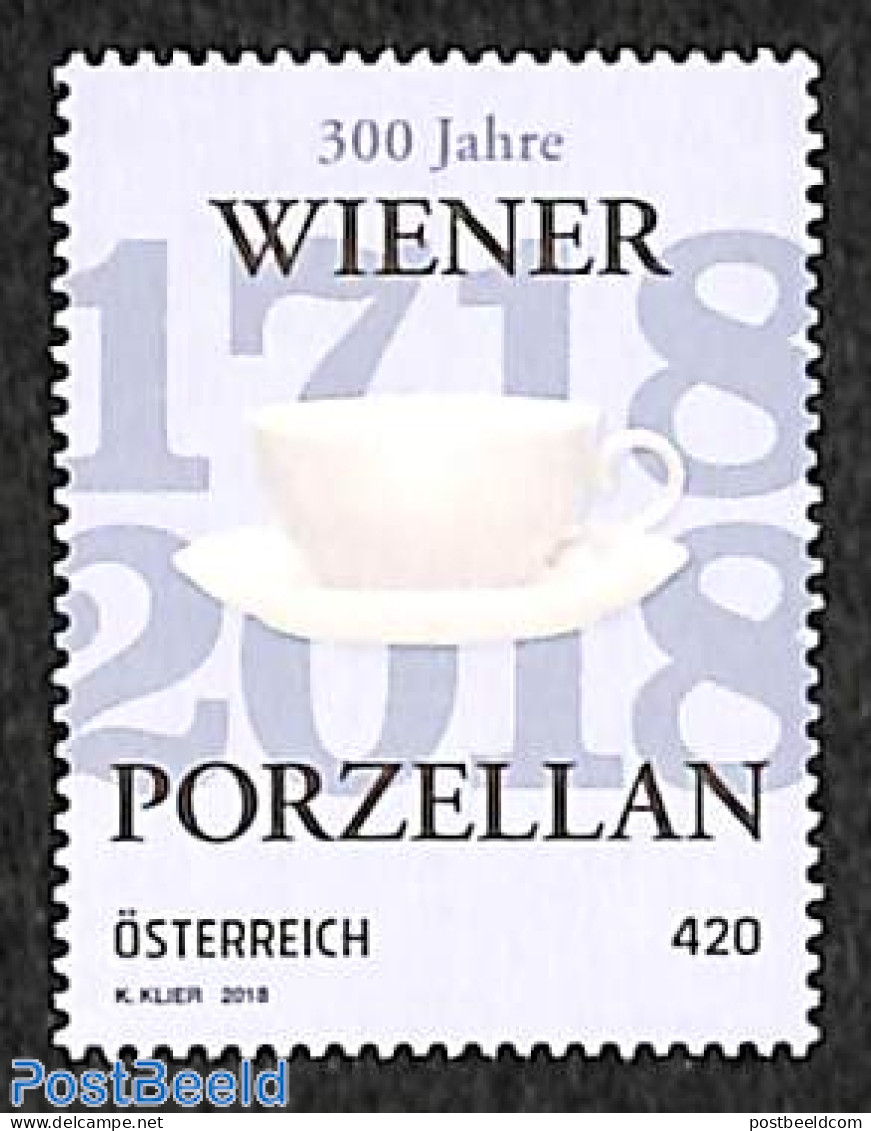 Austria 2018 Wiener Porzellan 1v, Mint NH, Art - Ceramics - Ungebraucht