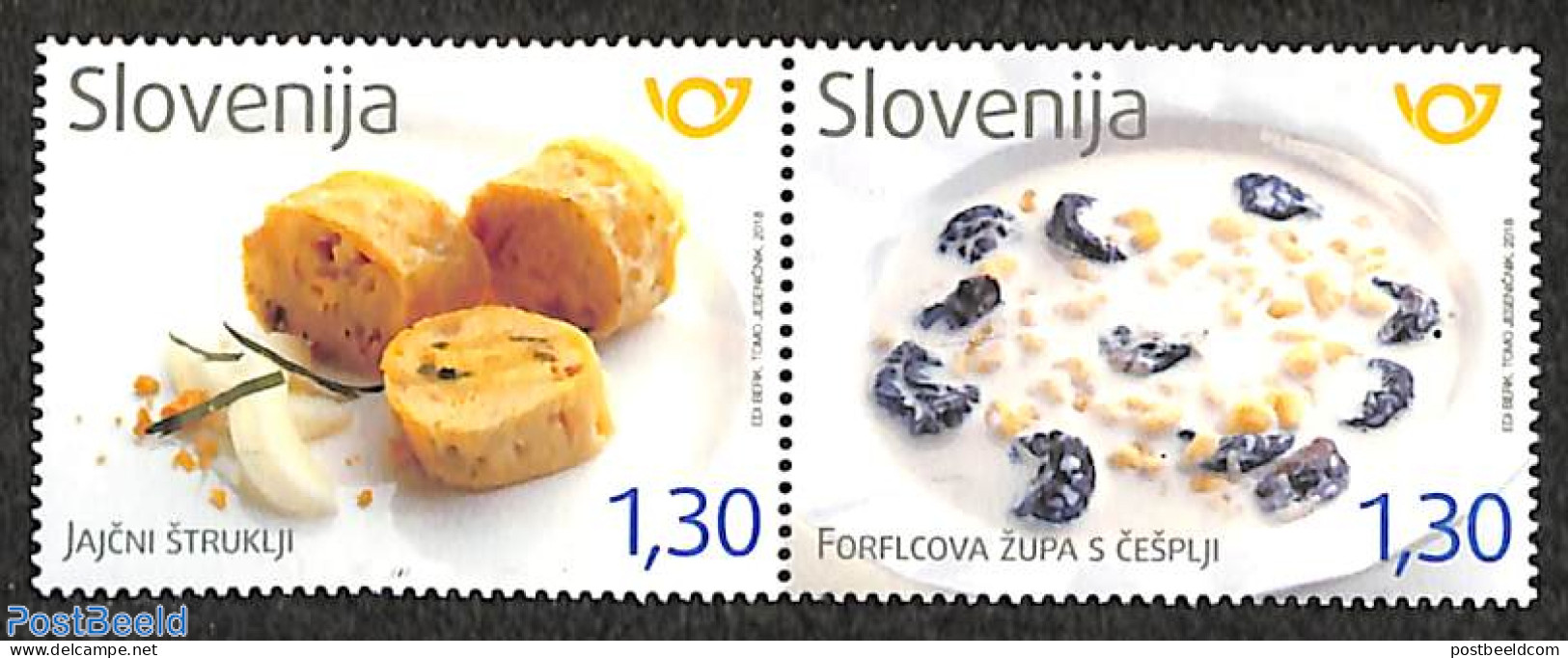 Slovenia 2018 Food 2v [:], Mint NH, Health - Food & Drink - Food