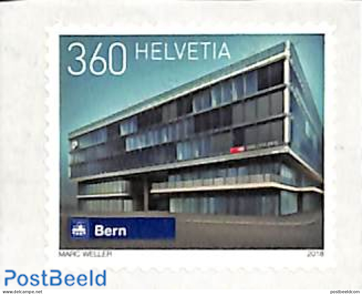 Switzerland 2018 Railway Station Bern 1v S-a, Mint NH, Transport - Railways - Art - Modern Architecture - Unused Stamps