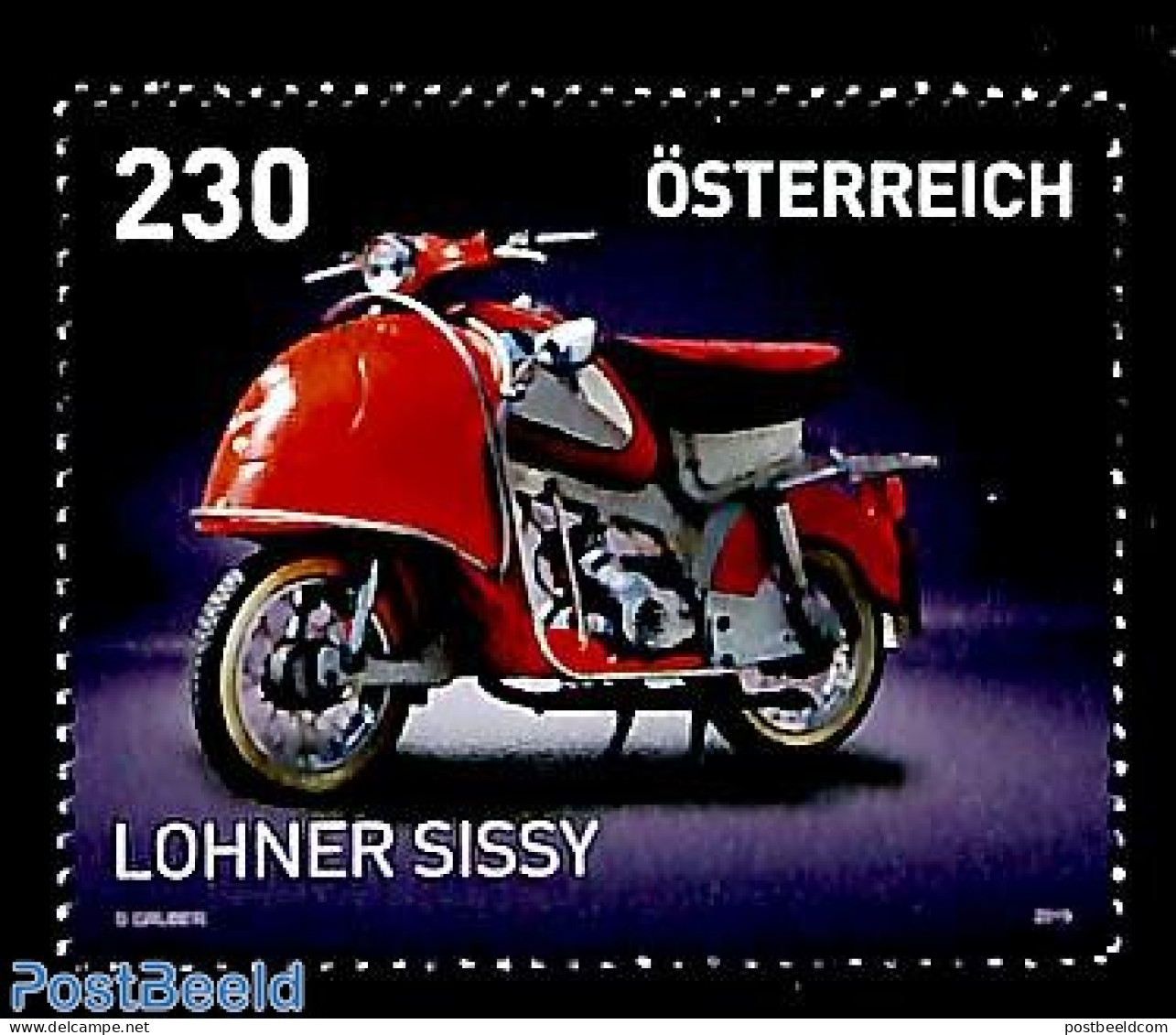 Austria 2019 Lohner Sissy 1v, Mint NH, Transport - Motorcycles - Nuovi