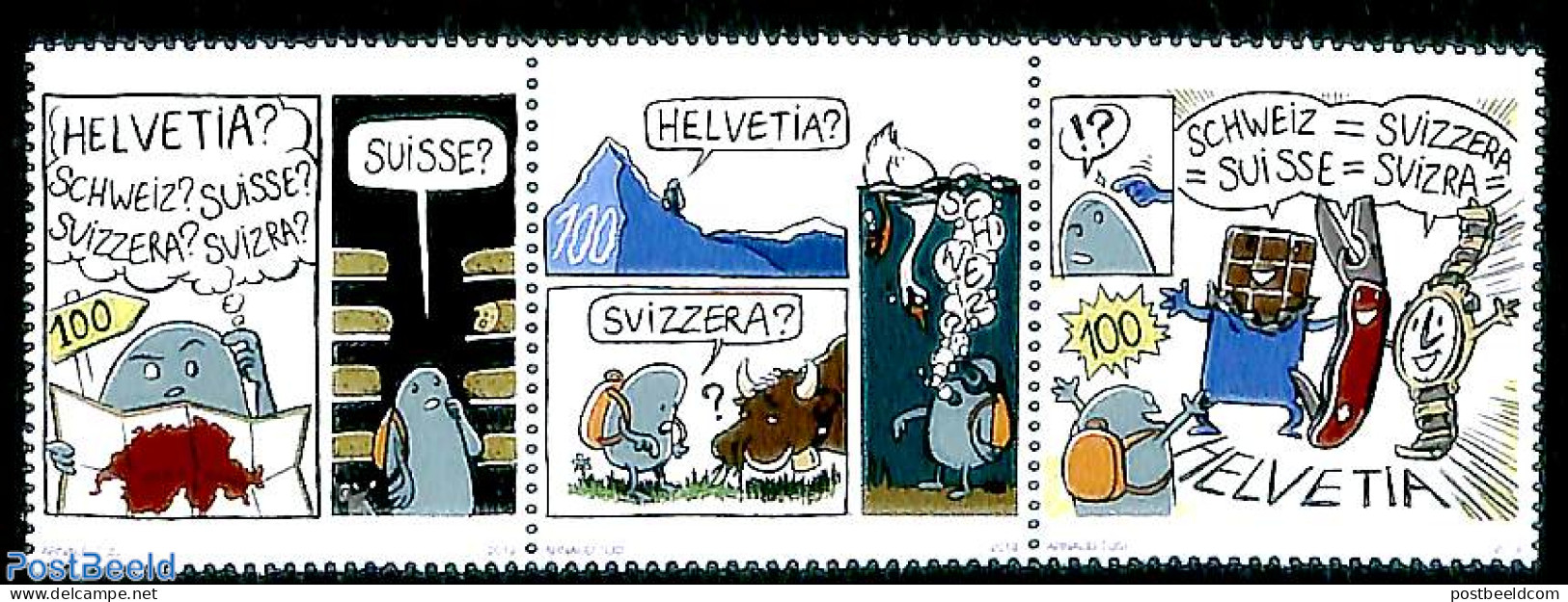 Switzerland 2019 Comic Festival 3v [::], Mint NH, Art - Comics (except Disney) - Unused Stamps