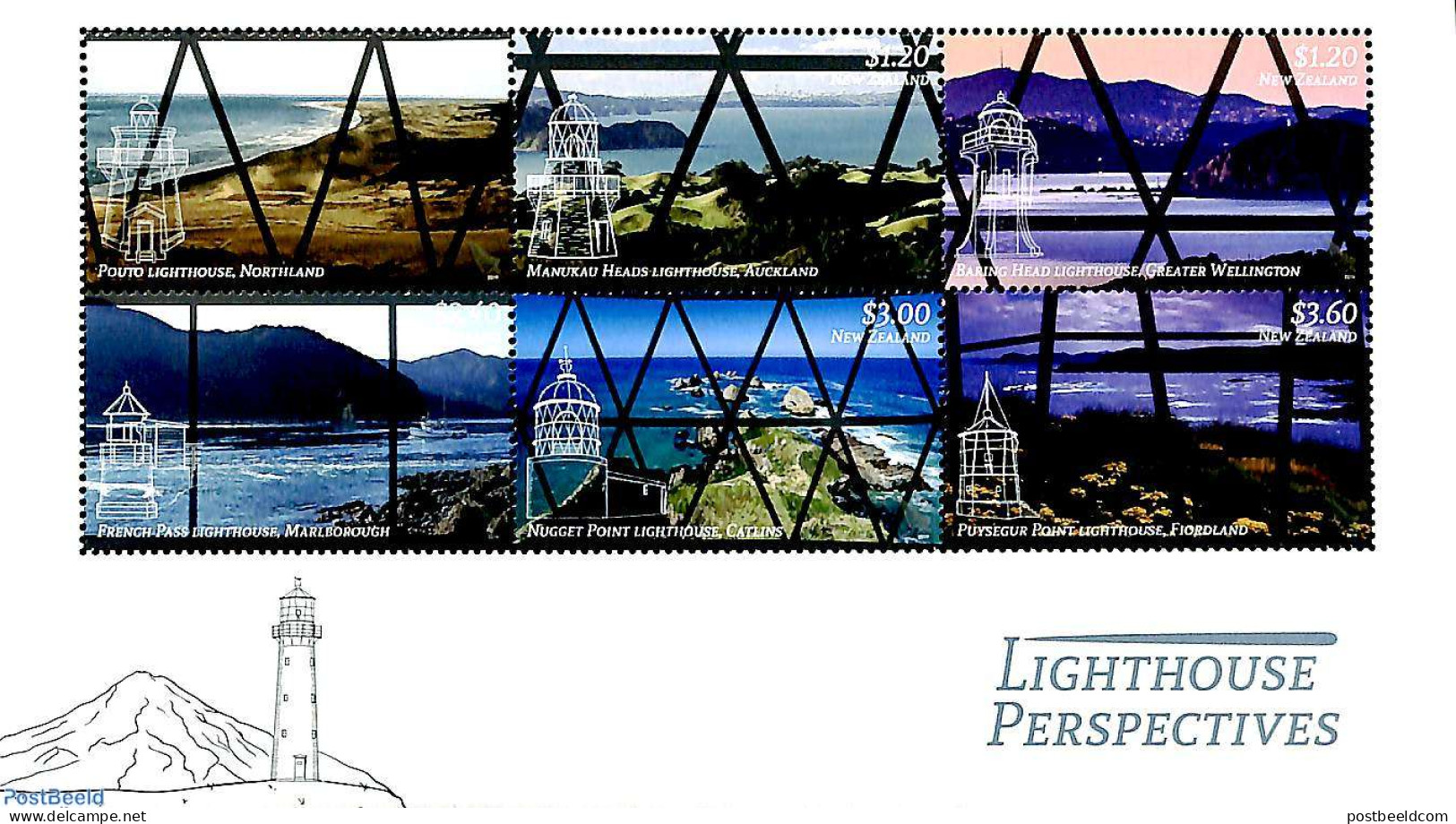 New Zealand 2019 Lighthouse Perspectives 6v M/s, Mint NH, Various - Lighthouses & Safety At Sea - Unused Stamps