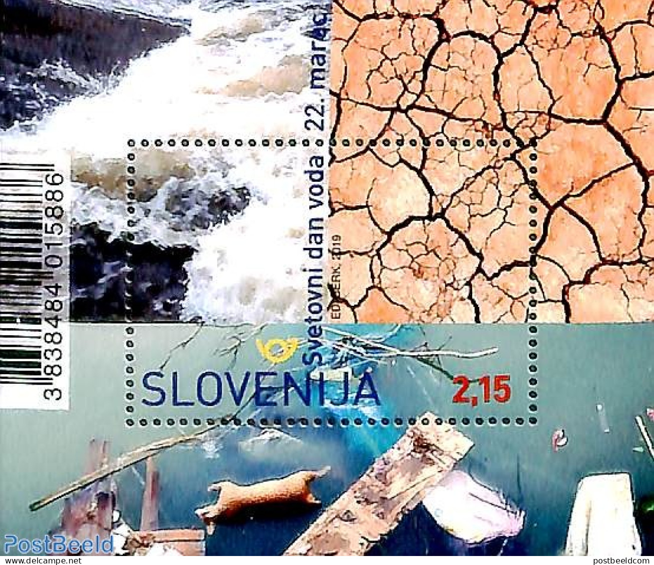 Slovenia 2019 World Water Day S/s, Mint NH, Nature - Water, Dams & Falls - Slovenië