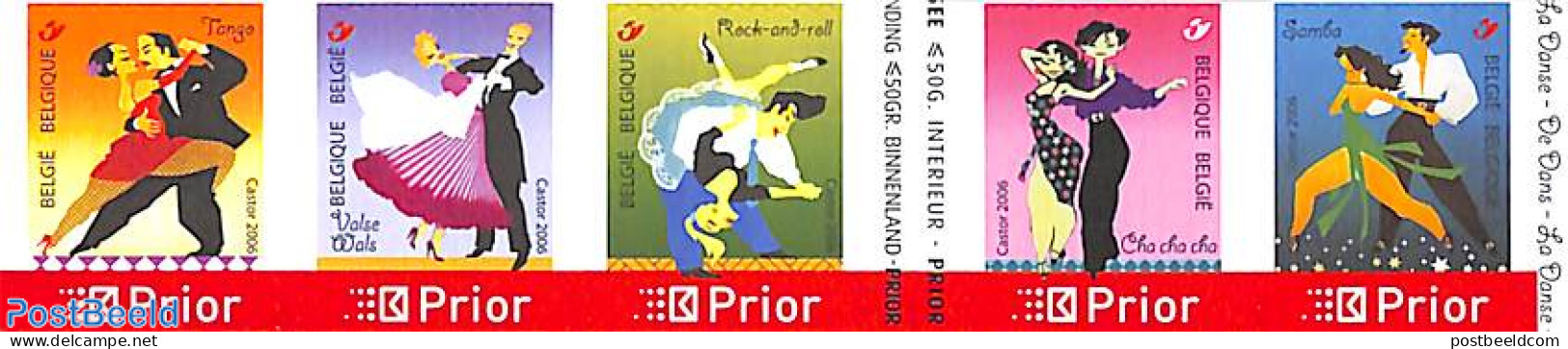 Belgium 2006 Dancing 5v S-a, Mint NH, Performance Art - Dance & Ballet - Unused Stamps